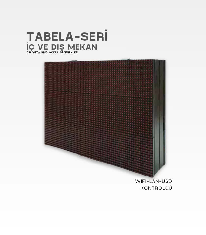 LED Tabela — Tek Renk / RGB