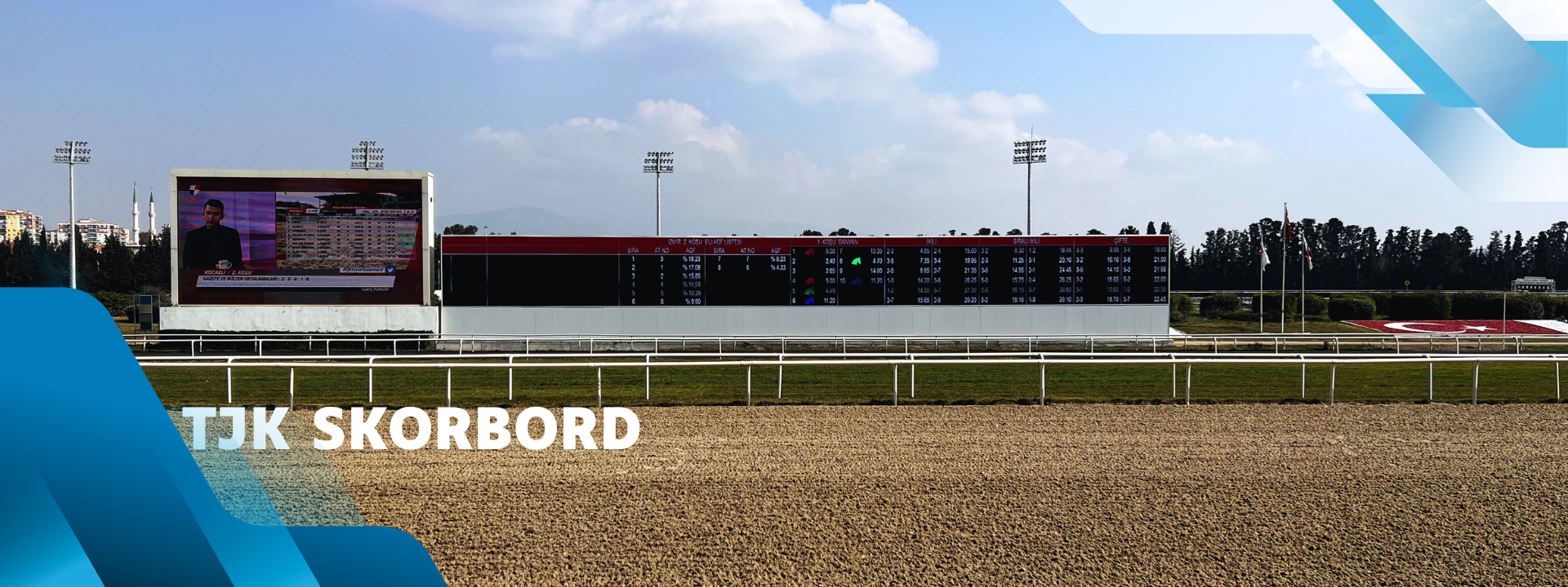 TJK Racecourses — 3 Cities Simultaneous Scoreboards