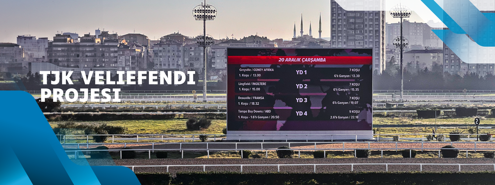 TJK Veliefendi Racecourse — FullHD Scoreboard
